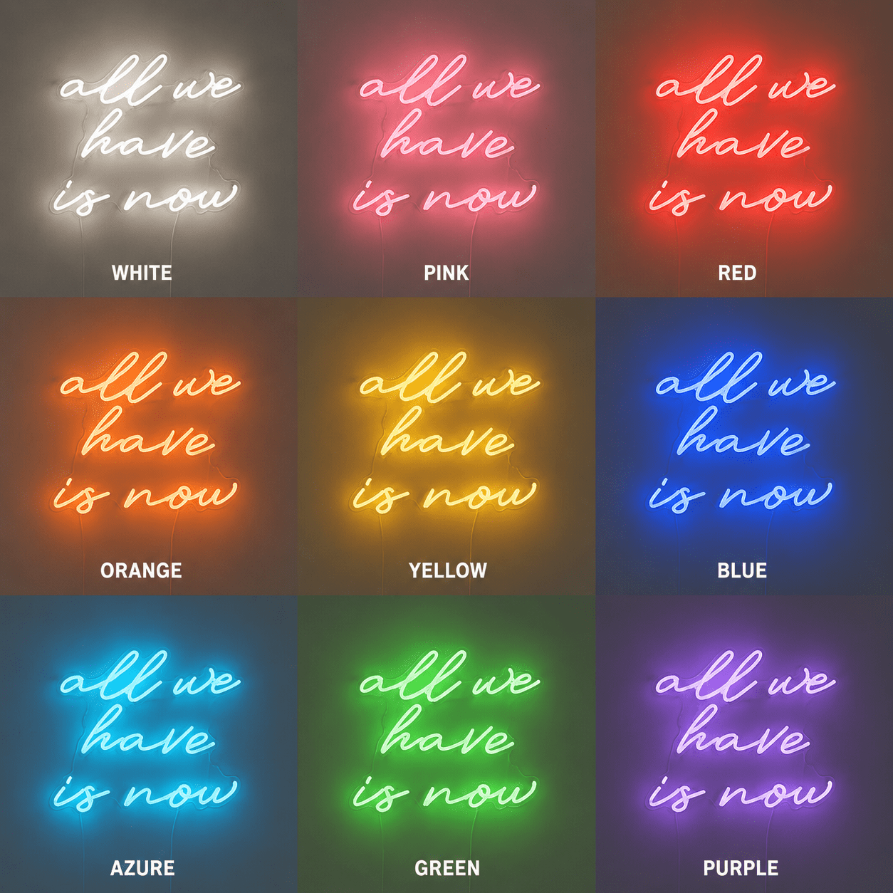 All We Have Is Now LED Neon Sign Bedroom Decor Wall Neon Sign - Shineneon