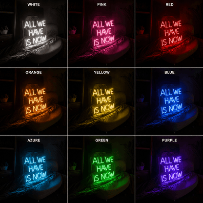 All We Have Is Now LED Neon Sign Home Decor - Shineneon