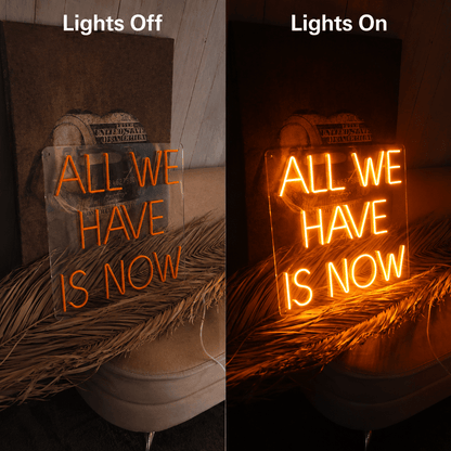 All We Have Is Now LED Neon Sign Home Decor Wall Neon Sign - Shineneon