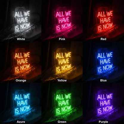 All We Have Is Now LED Neon Sign Home Decor Wall Neon Sign - Shineneon