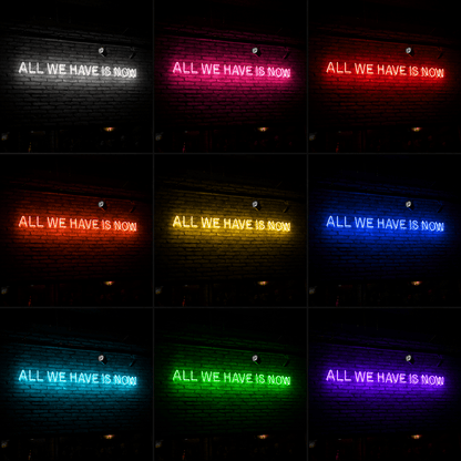 All We Have Is Now LED Neon Sign Home Wall Art Wall Neon Sign - Shineneon