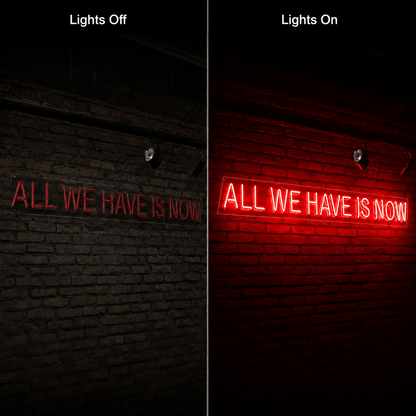 All We Have Is Now LED Neon Sign Home Wall Art Wall Neon Sign - Shineneon
