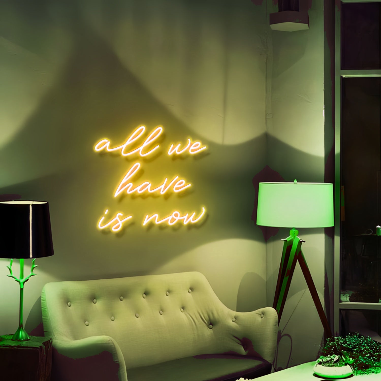 All We Have Is Now Seize The Day With Motivational Neon | Shineneon