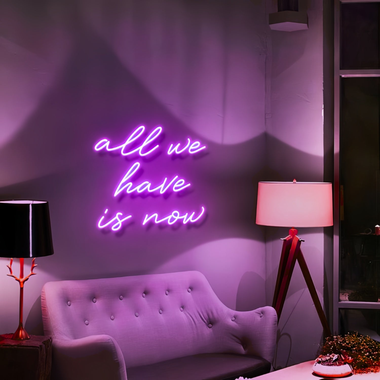 All We Have Is Now Seize The Day With Motivational Neon | Shineneon