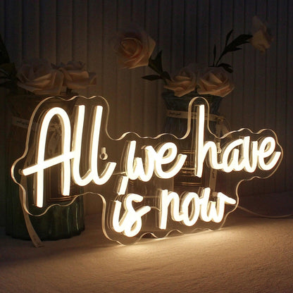 All We Have Is Now Space Adventure Led Neon Sign Indoor Cosmic Decor | Shineneon