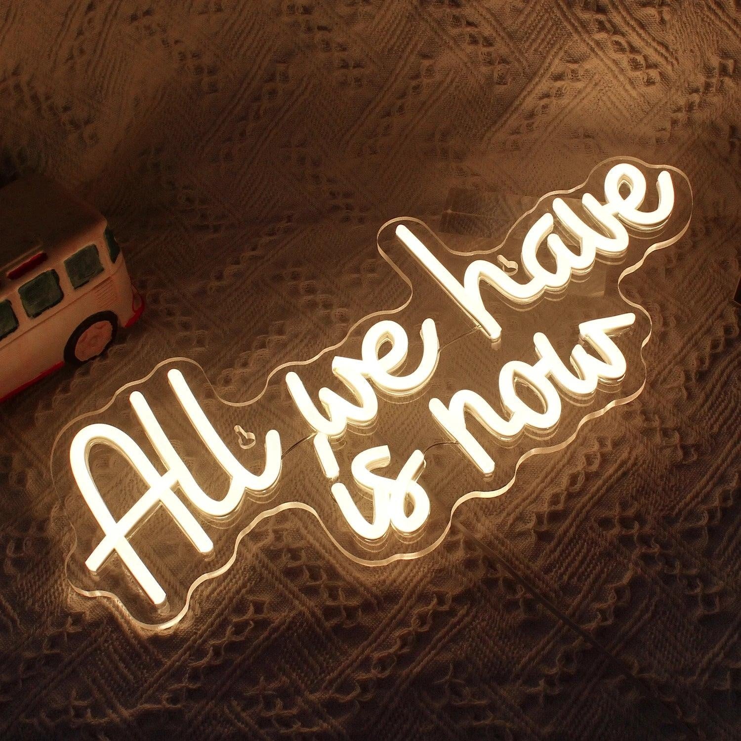 All We Have Is Now Space Adventure Led Neon Sign Indoor Cosmic Decor | Shineneon