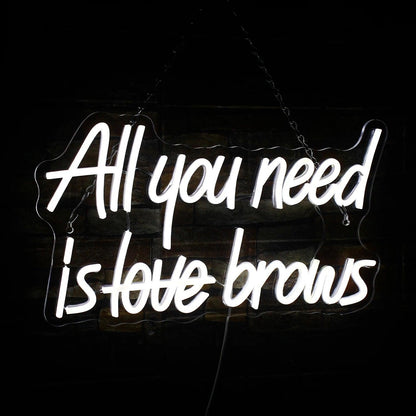 All You Need Is Brows Firefighter Flame Led Neon Sign For Fire Themed Room | Shineneon