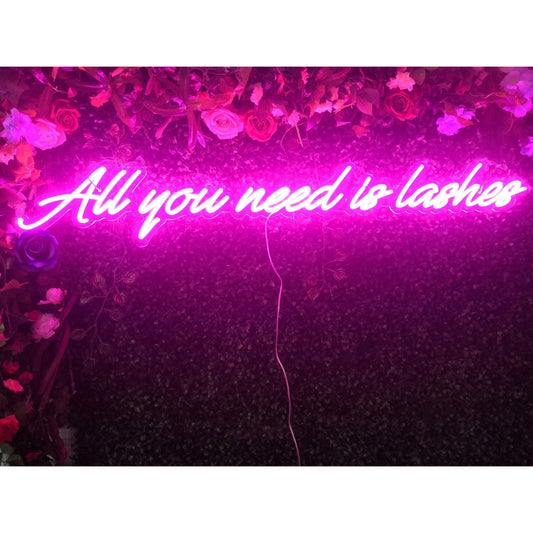 All You Need Is Lashes Led Sign Business Neon Sign Wall Decor