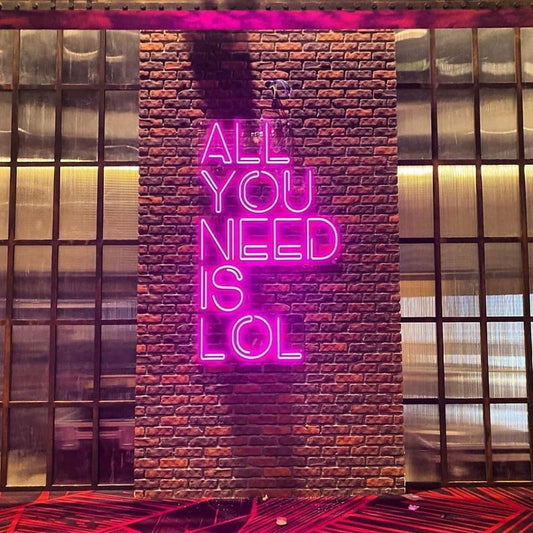 All You Need Is Lol Led Sign Business Neon Sign