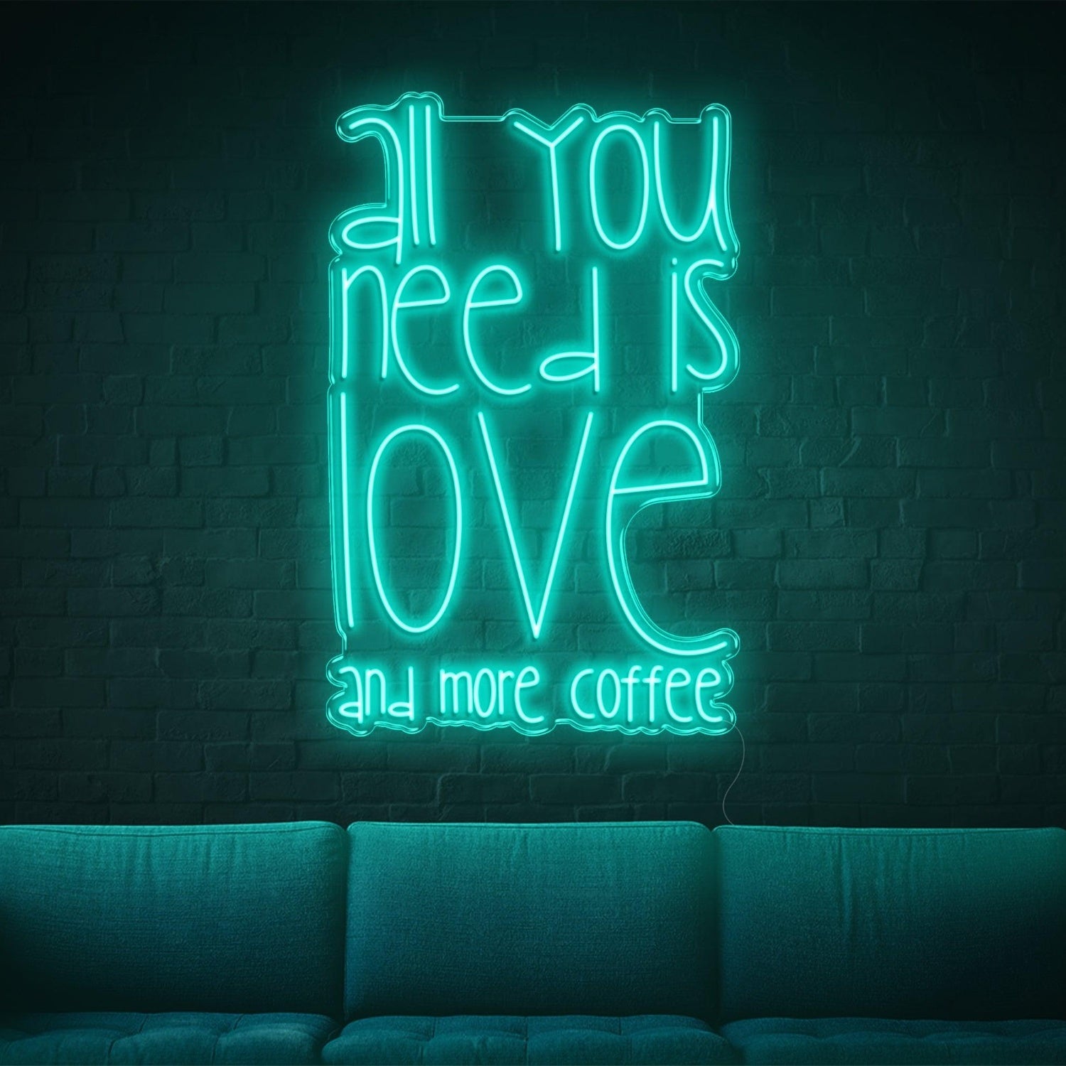 All You Need Is Love And Coffee Led Neon Sign For Cozy Home-Cafe | Shineneon