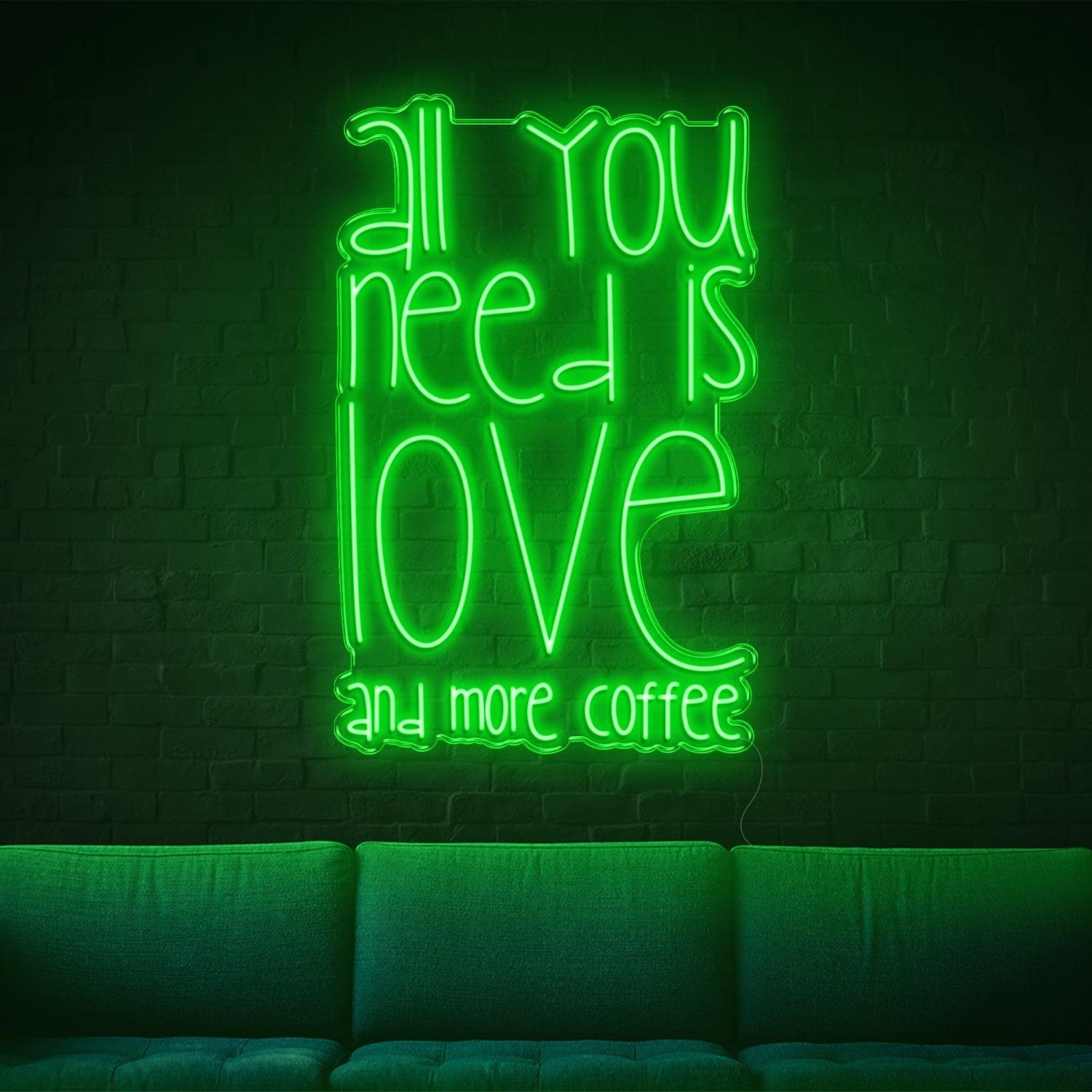 All You Need Is Love And Coffee Led Neon Sign For Cozy Home-Cafe | Shineneon