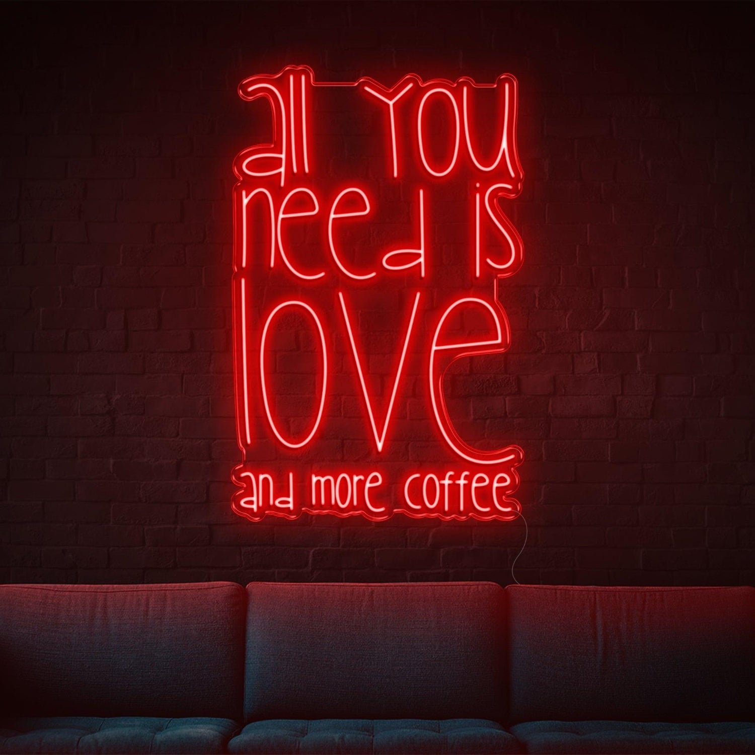 All You Need Is Love And Coffee Led Neon Sign For Cozy Home-Cafe | Shineneon