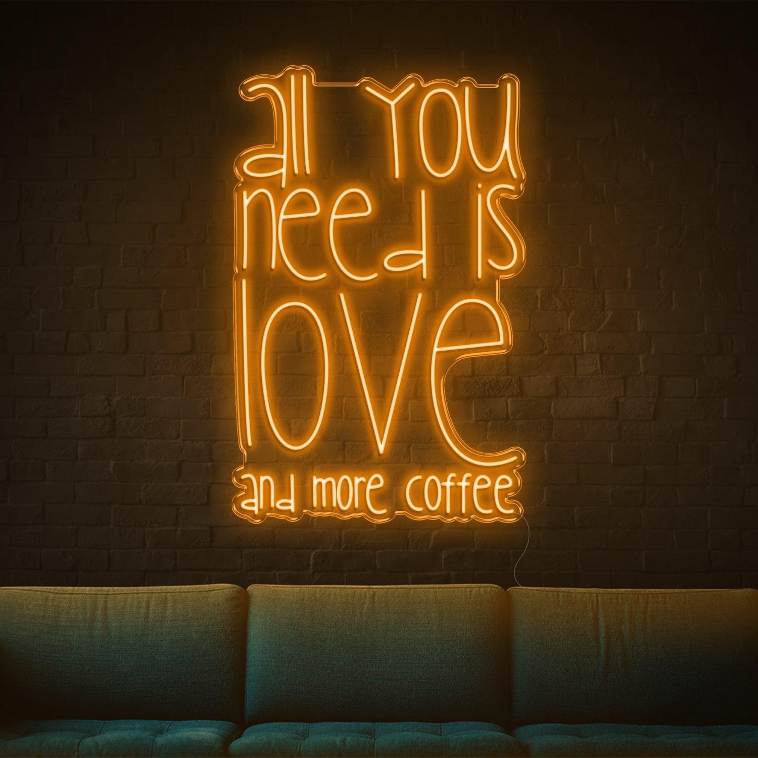 All You Need Is Love And Coffee Led Neon Sign For Cozy Home-Cafe | Shineneon