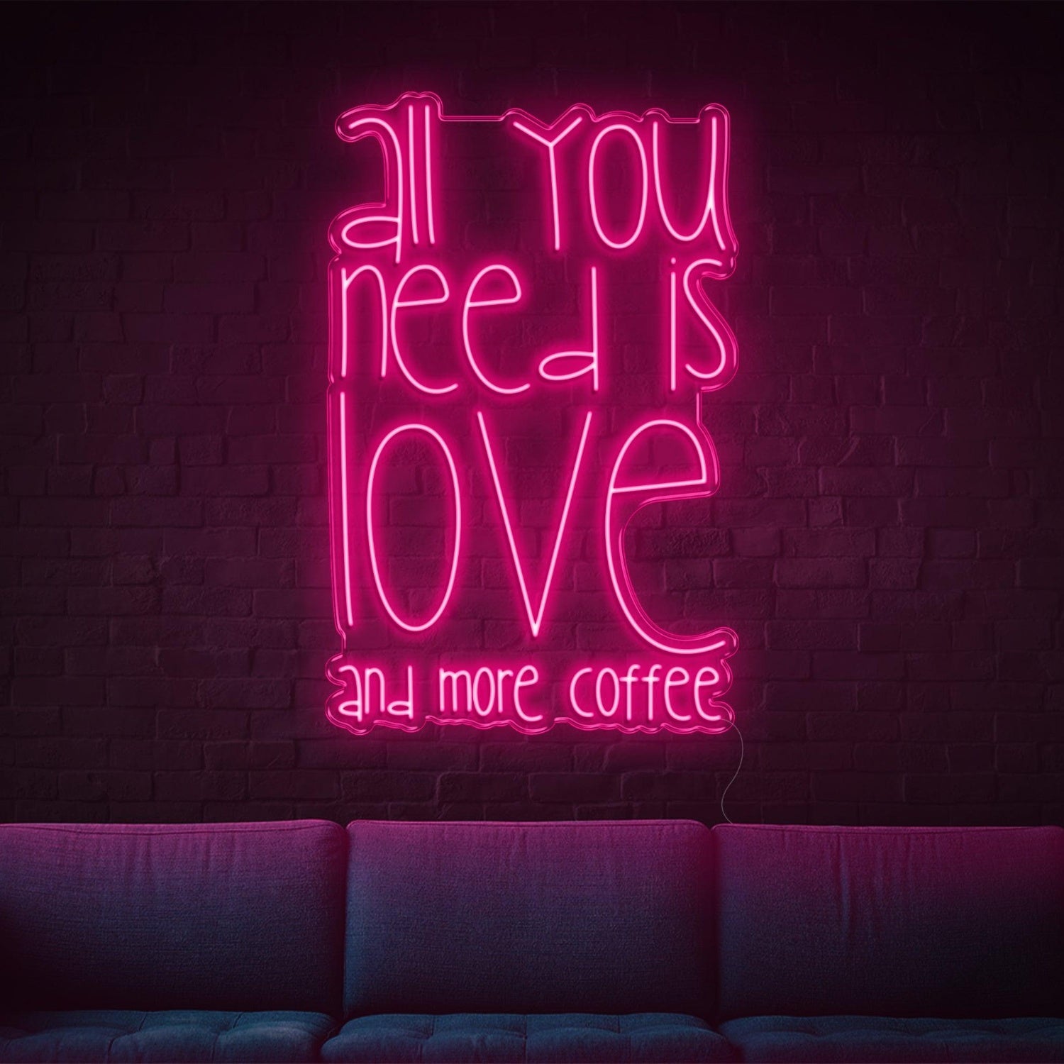 All You Need Is Love And Coffee Led Neon Sign For Cozy Home-Cafe | Shineneon