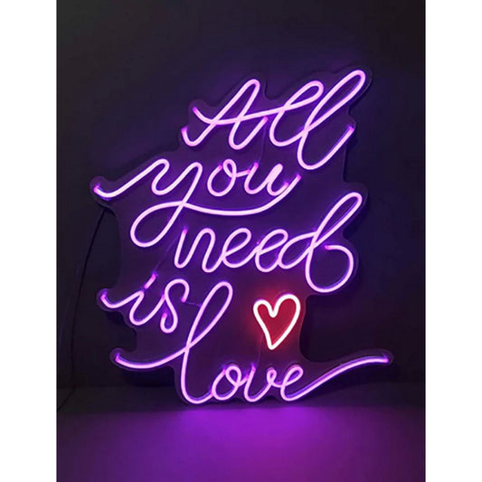 All You Need Is Love Led Business Sign