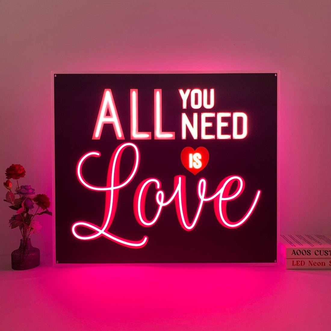 All You Need Is Love Led Business Sign For Room Decor - Shineneon