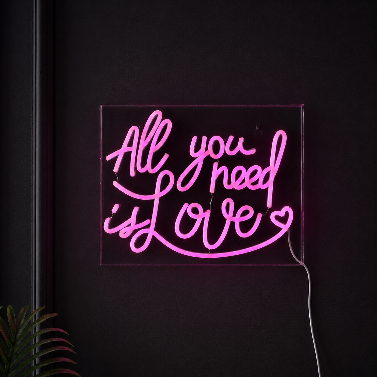 All You Need Is Love LED Neon Sign Bedroom Decor - 01 Original Product Image