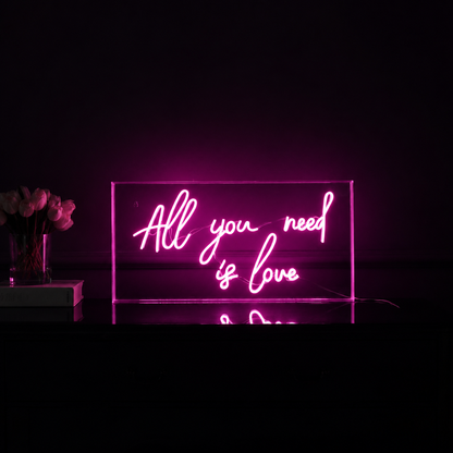 All You Need Is Love LED Neon Sign Home Wall Art - 01 Original Product Image