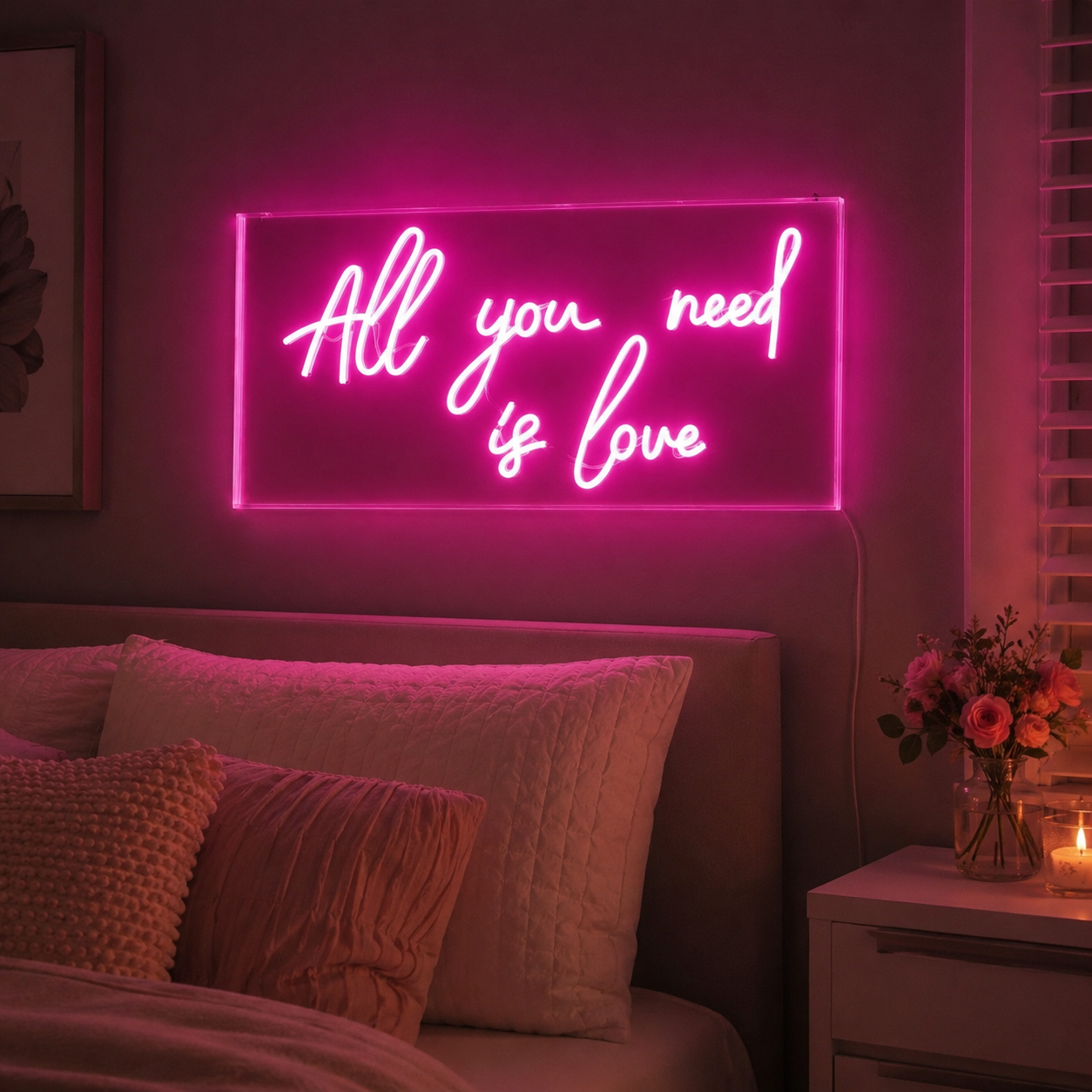 All You Need Is Love LED Neon Sign Home Wall Art - 02 High-Converting Product Image