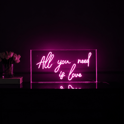 All You Need Is Love LED Neon Sign Home Wall Art - Shineneon