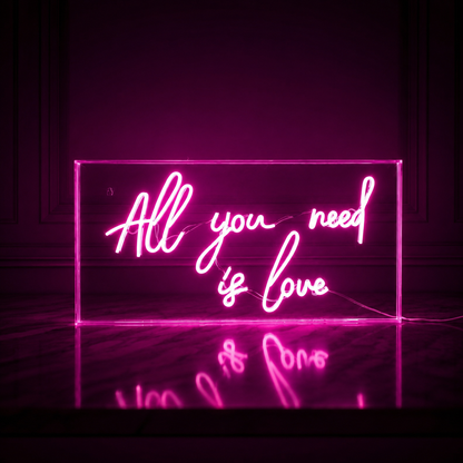 All You Need Is Love LED Neon Sign Home Wall Art Wall Neon Sign - 02 High-Converting Product Image