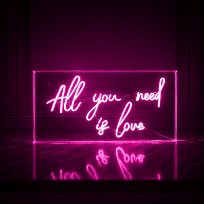 All You Need Is Love LED Neon Sign Home Wall Art Wall Neon Sign - Shineneon