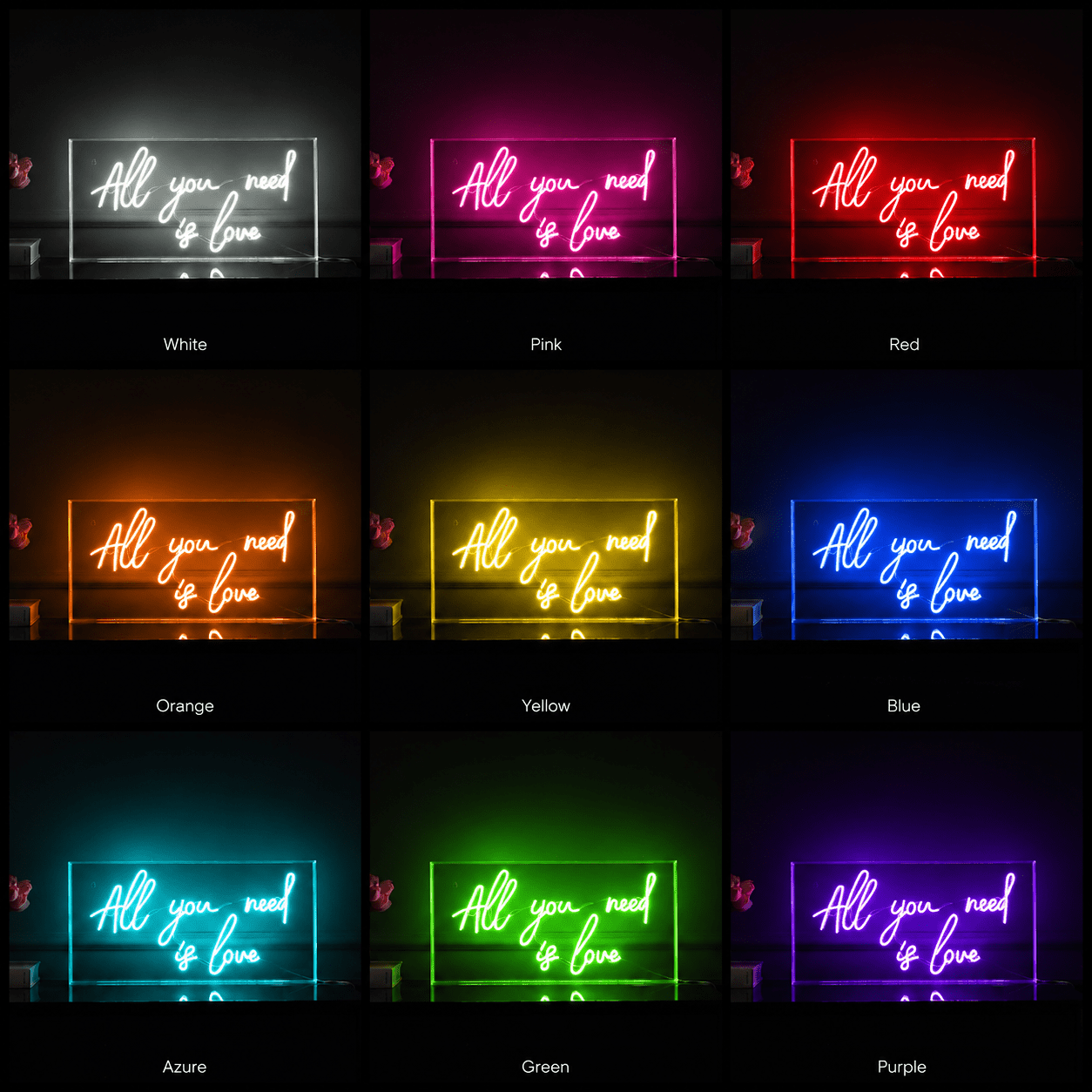 All You Need Is Love LED Neon Sign Home Wall Art Wall Neon Sign - Shineneon