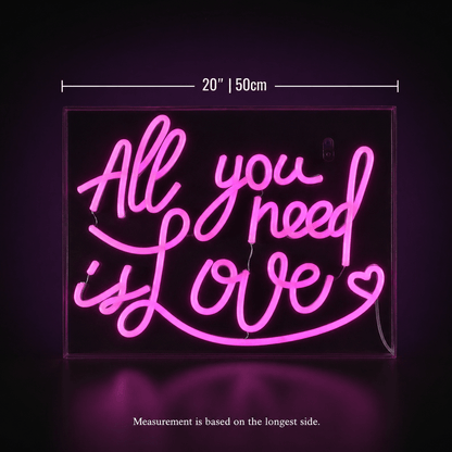 All You Need Is Love LED Neon Sign Living Room Decor - Shineneon