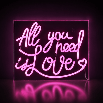 All You Need Is Love LED Neon Sign Living Room Decor - Shineneon