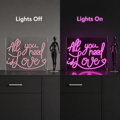 All You Need Is Love LED Neon Sign Living Room Decor - Shineneon