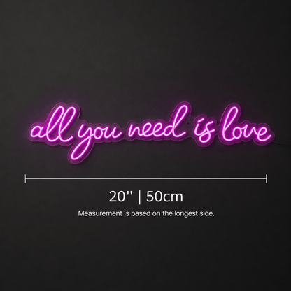 All You Need Is Love LED Neon Sign Wall Neon Sign - Shineneon