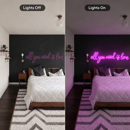 All You Need Is Love LED Neon Sign Wall Neon Sign - Shineneon