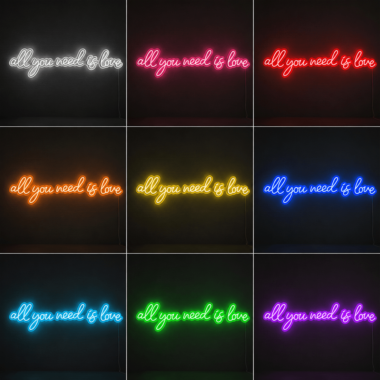 All You Need Is Love LED Neon Sign Wall Neon Sign - Shineneon