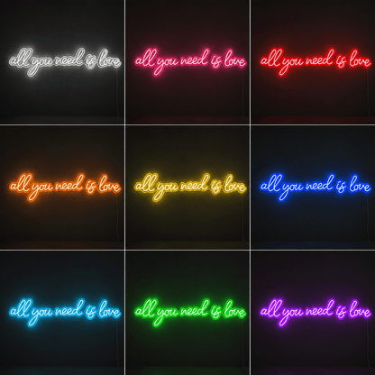 All You Need Is Love LED Neon Sign Wall Neon Sign - Shineneon