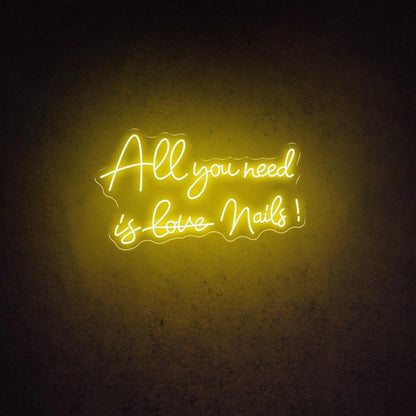 All You Need Is Love Mails Pink-White Led Neon Sign Home Decor | Shineneon