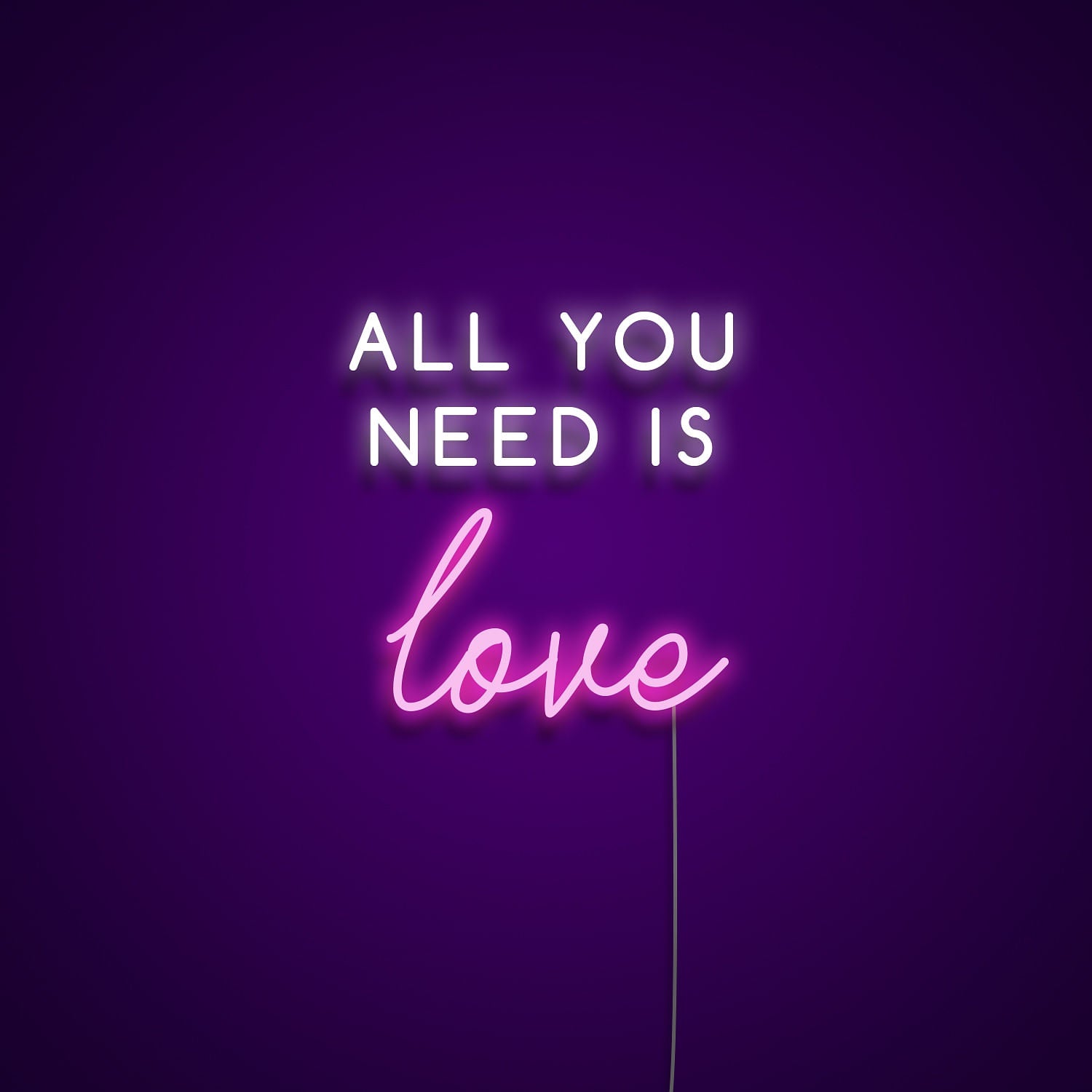 All You Need Is Love Neon Light Sign | Shineneon