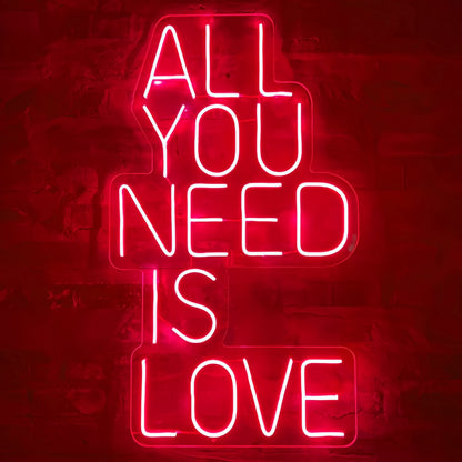 All You Need Is Love Neon Sign | Shineneon