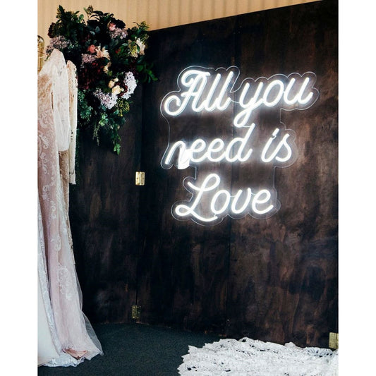 All You Need Is Love Neon Sign Led Wall Art Design