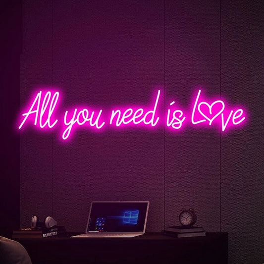 All You Need Is Love Neon Sign Room Decor