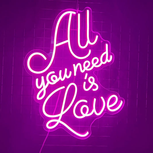 All You Need Is Love Neon Signs Neon Lights Led Business Sign