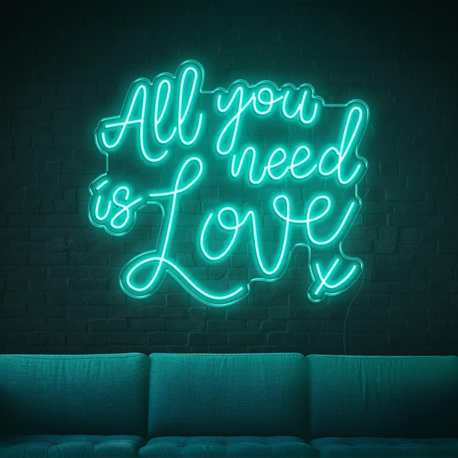 All You Need Is Love Purple Led Neon Sign For Home Cafe Bar Decor | Shineneon