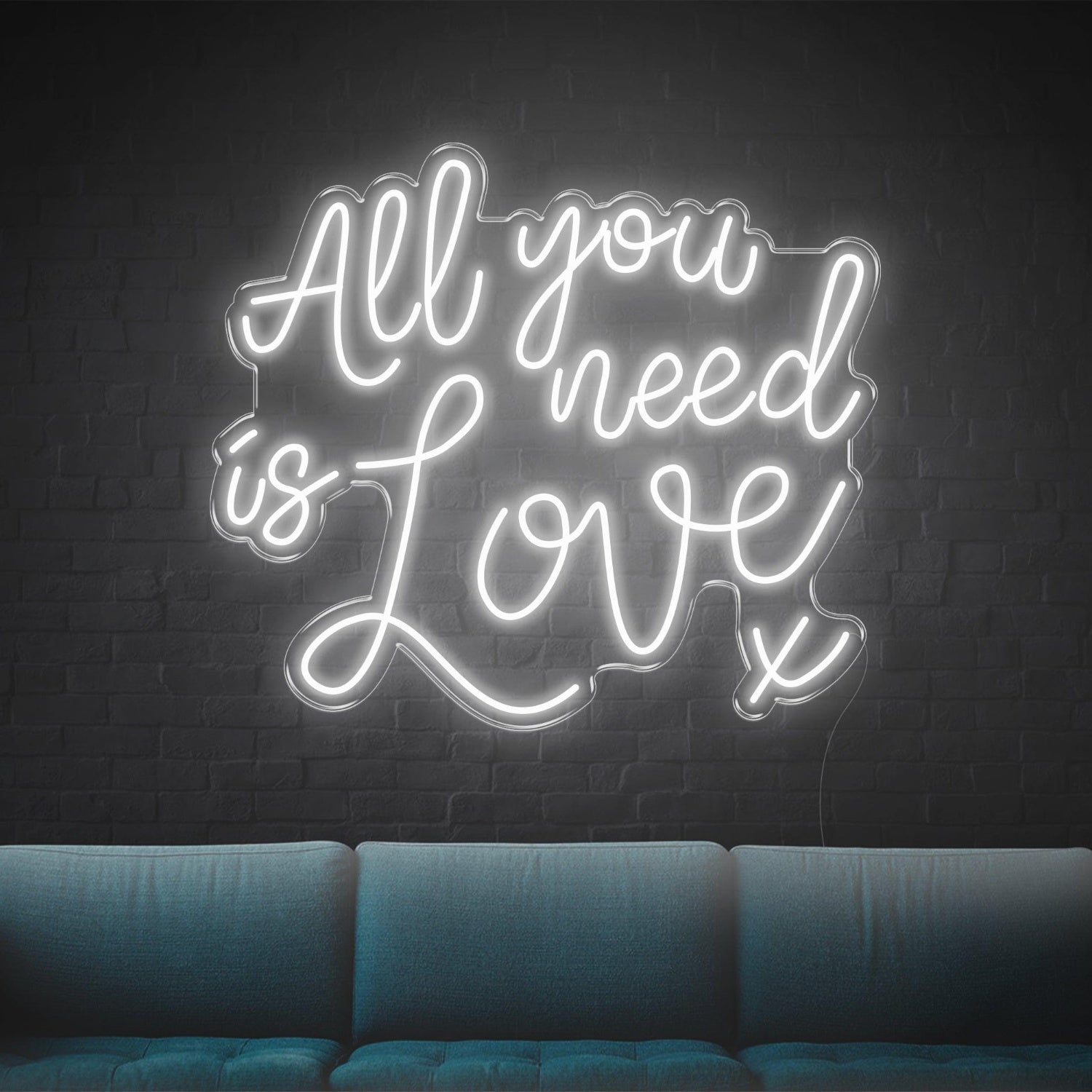 All You Need Is Love Purple Led Neon Sign For Home Cafe Bar Decor | Shineneon