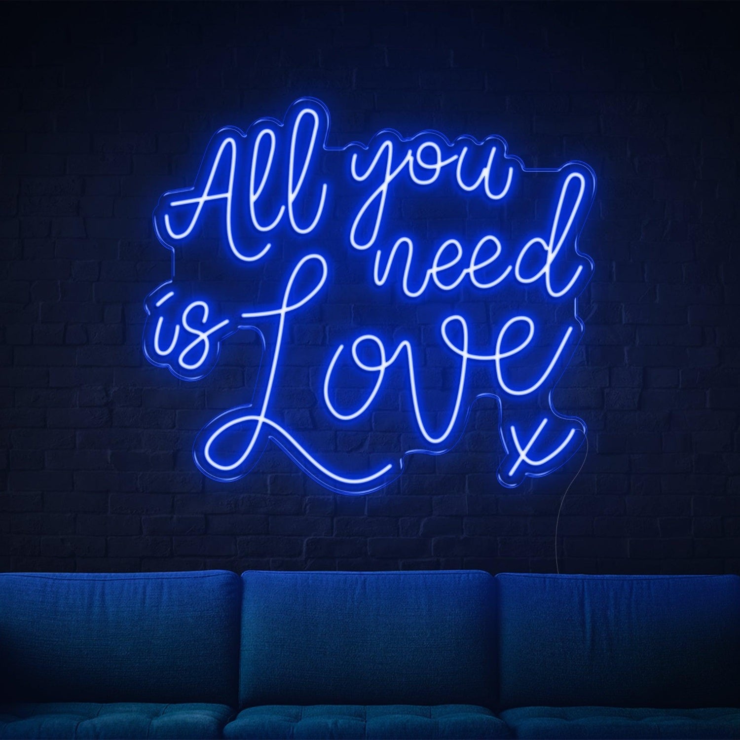 All You Need Is Love Purple Led Neon Sign For Home Cafe Bar Decor | Shineneon