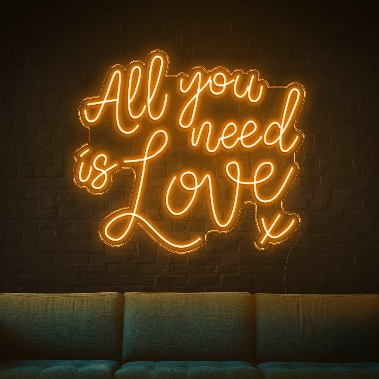 All You Need Is Love Purple Led Neon Sign For Home Cafe Bar Decor | Shineneon