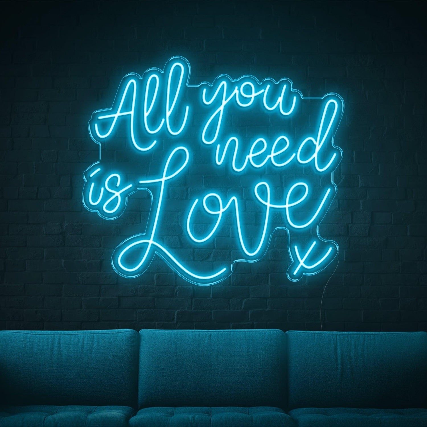 All You Need Is Love Purple Led Neon Sign For Home Cafe Bar Decor | Shineneon