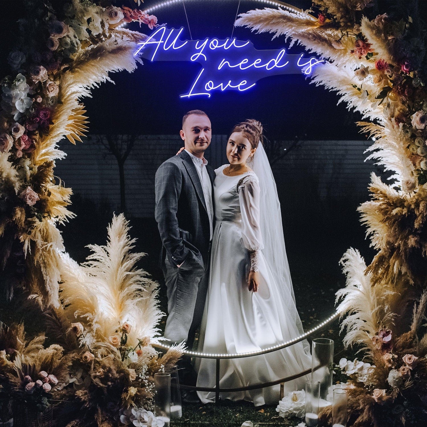 All You Need Is Love Uv Printed Led Neon Sign Artwork For Wedding Decor | Shineneon