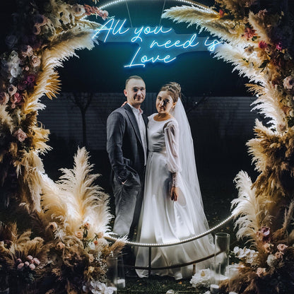 All You Need Is Love Uv Printed Led Neon Sign Artwork For Wedding Decor | Shineneon