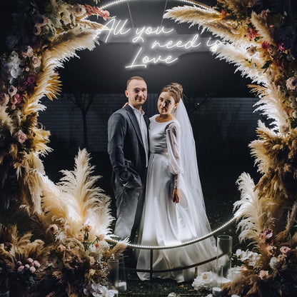 All You Need Is Love Uv Printed Led Neon Sign Artwork For Wedding Decor | Shineneon