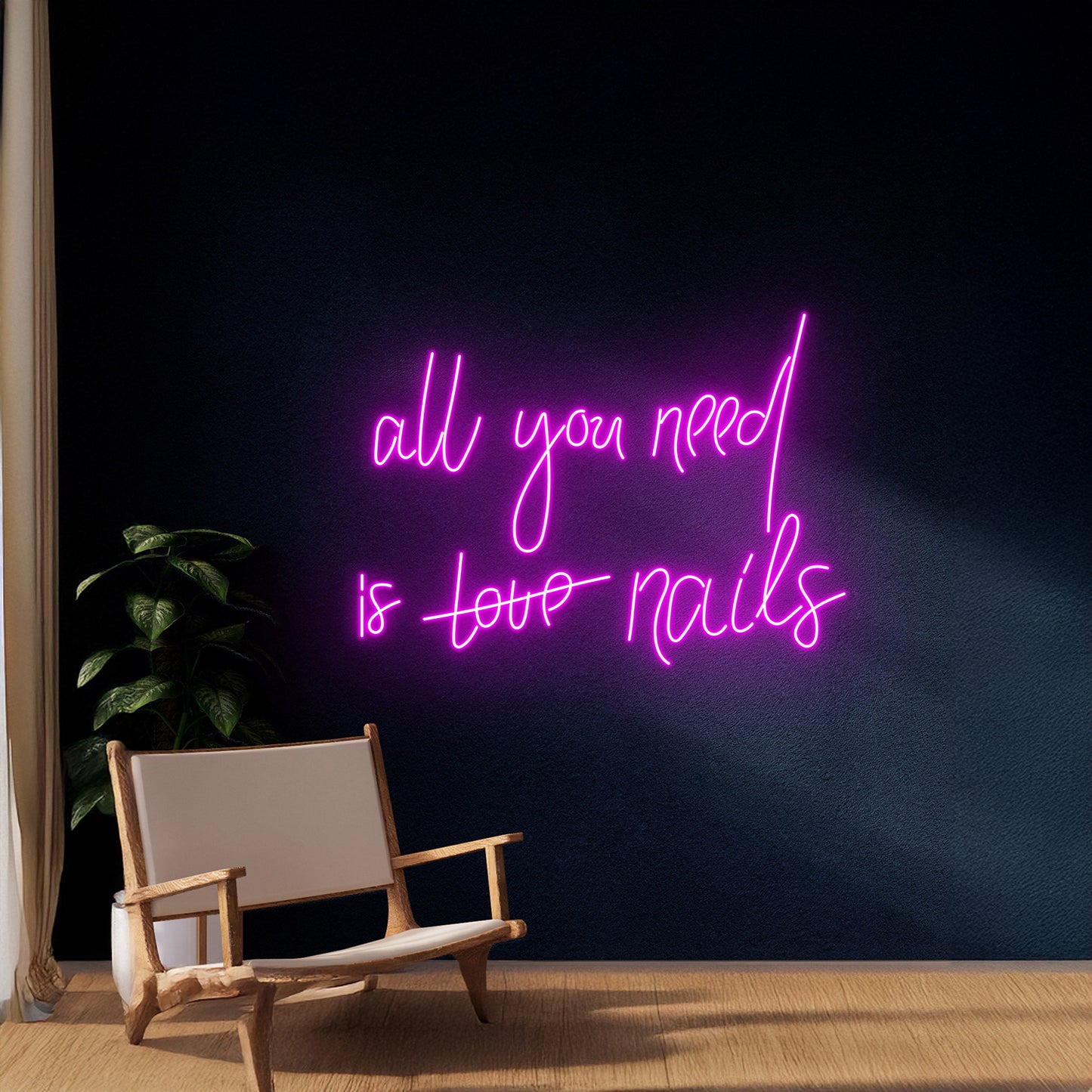 All You Need Is Nails Neon Sign