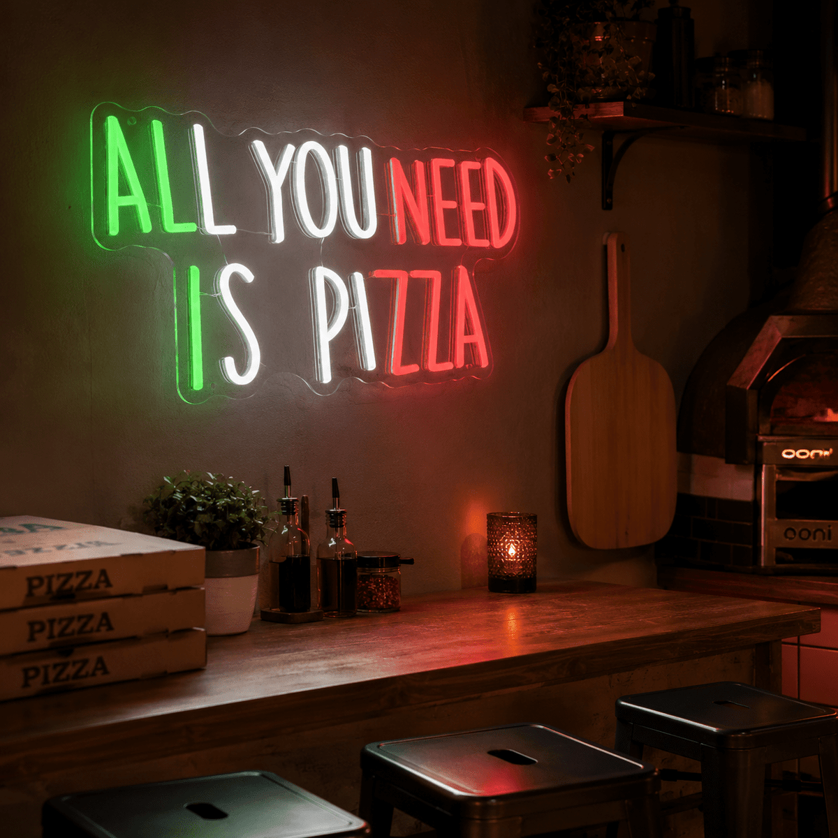 All You Need Is Pizza LED Neon Sign - Shineneon